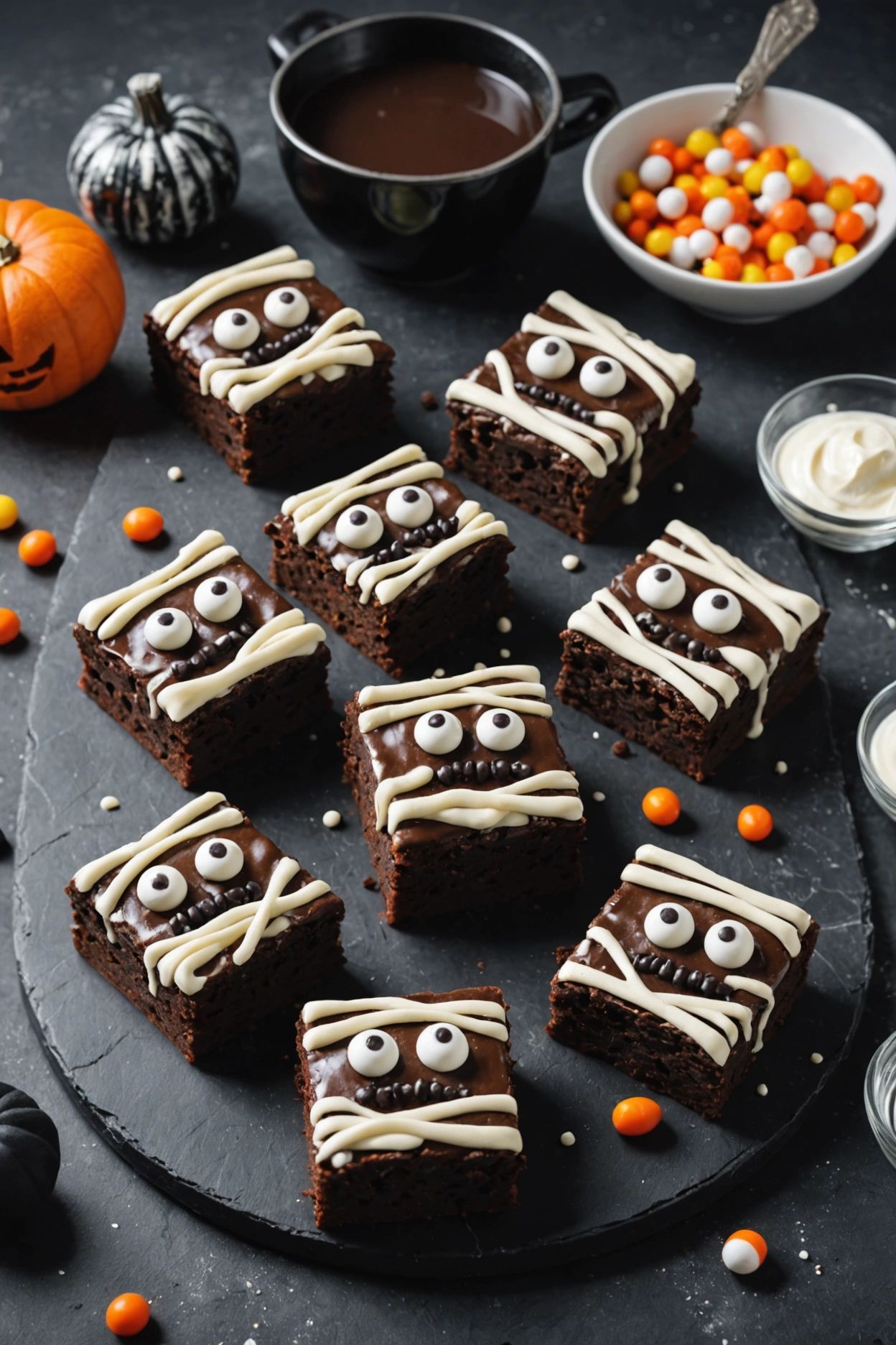 8. Mummy Brownies