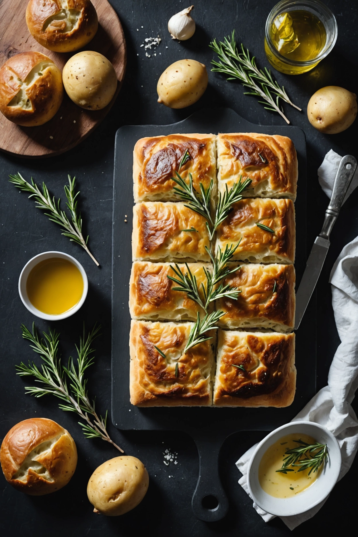 8. Potato and Rosemary Sourdough Focaccia