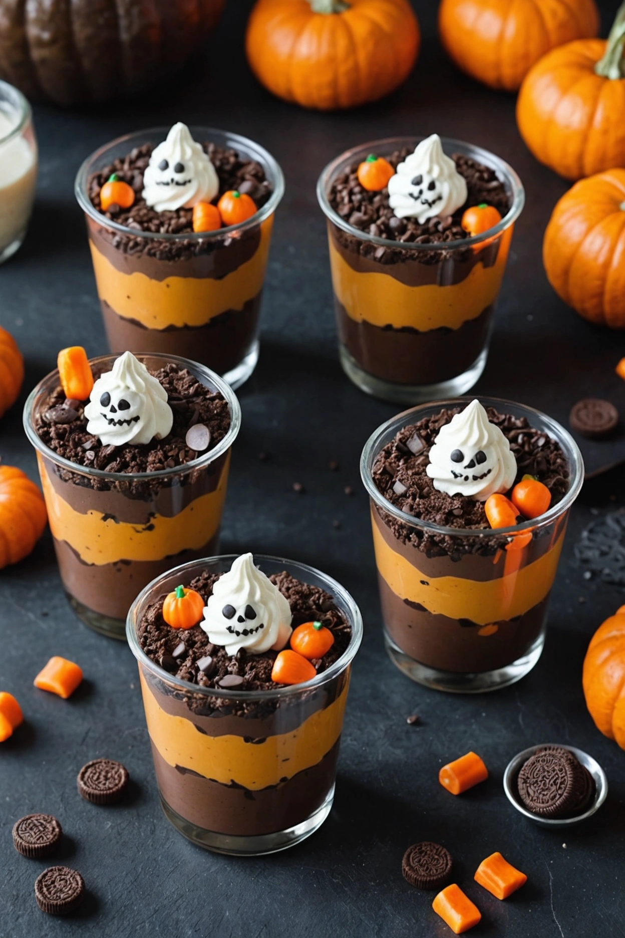 8. Pumpkin Patch Dirt Cups