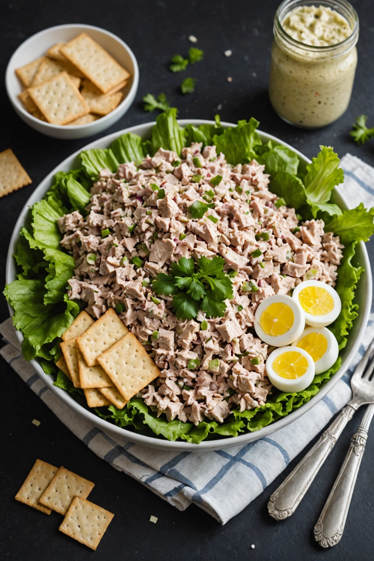 8. Tuna Salad with Crackers