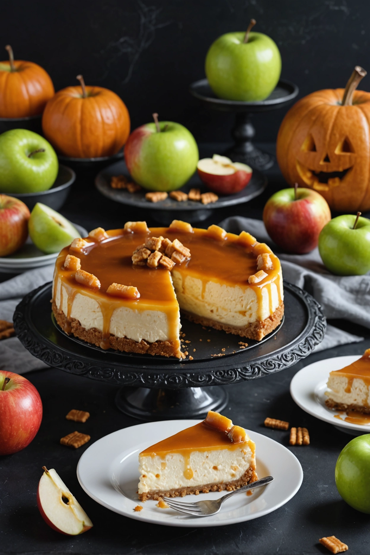 9. Caramel Apple Cheesecake