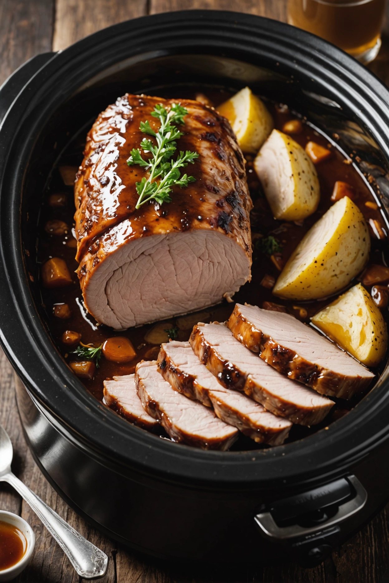 9. Crockpot Pork Loin