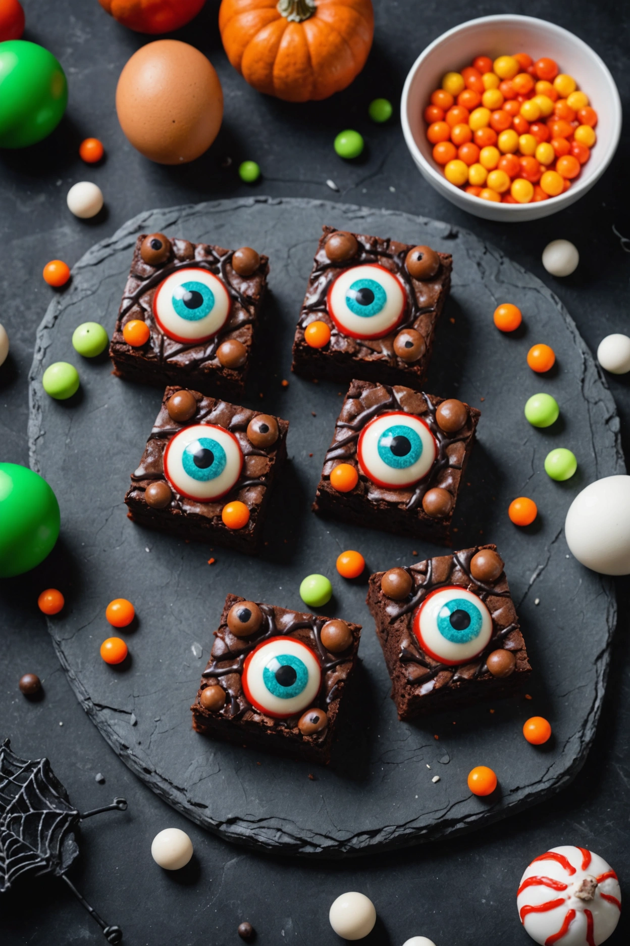 9. Eyeball Brownies