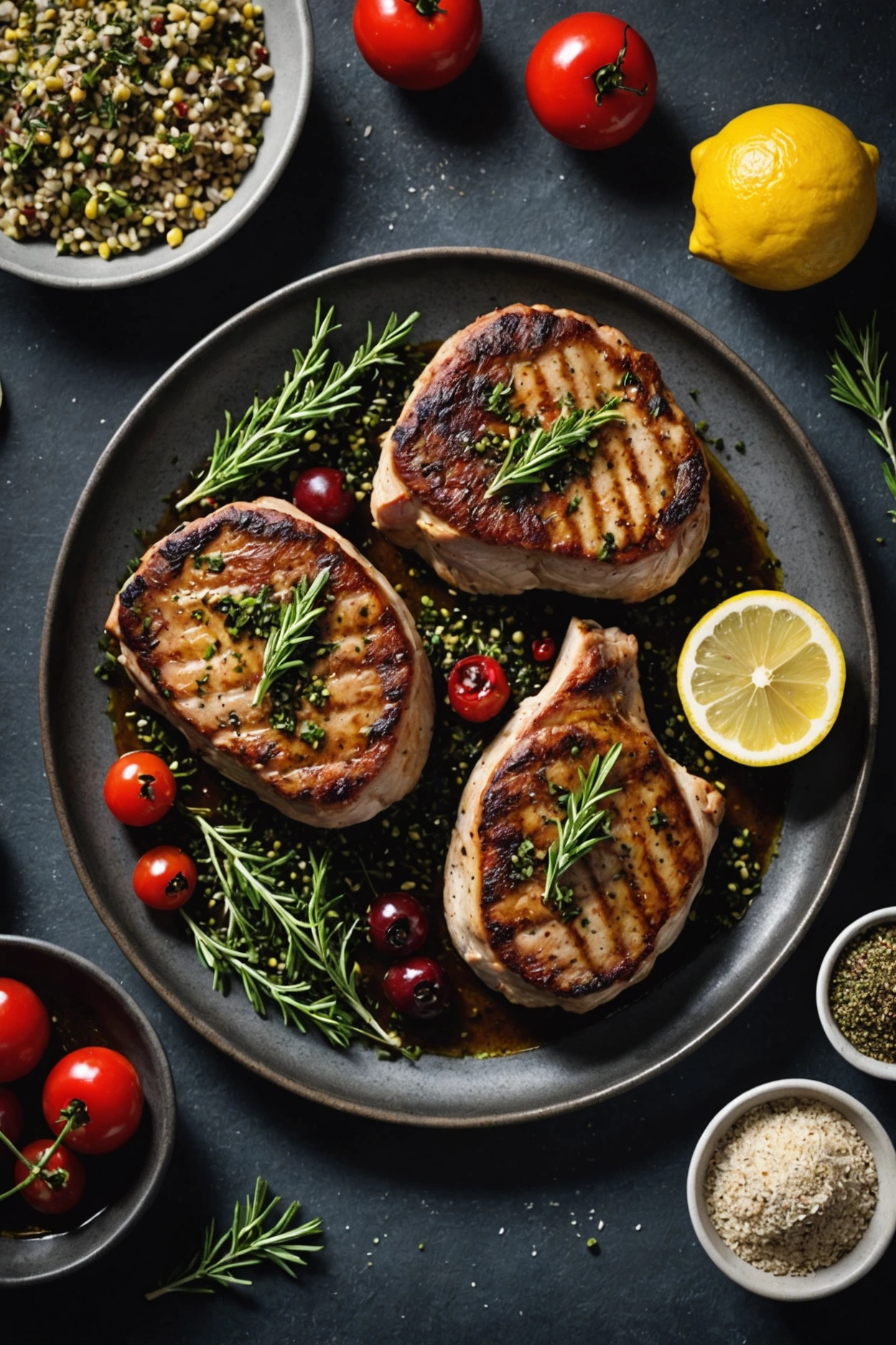 9. Mediterranean Pork Chops