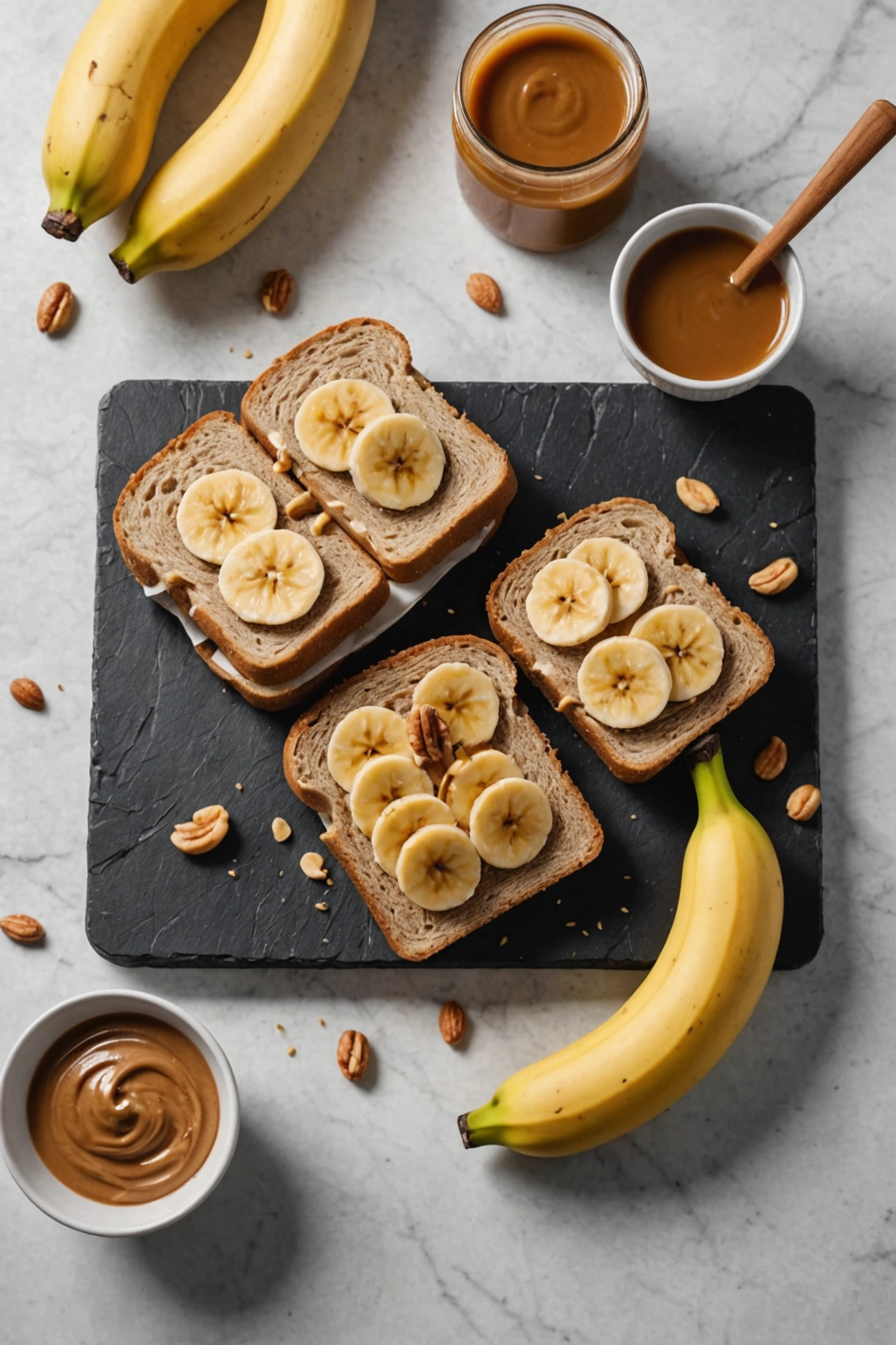 9. Peanut Butter and Banana Sandwich