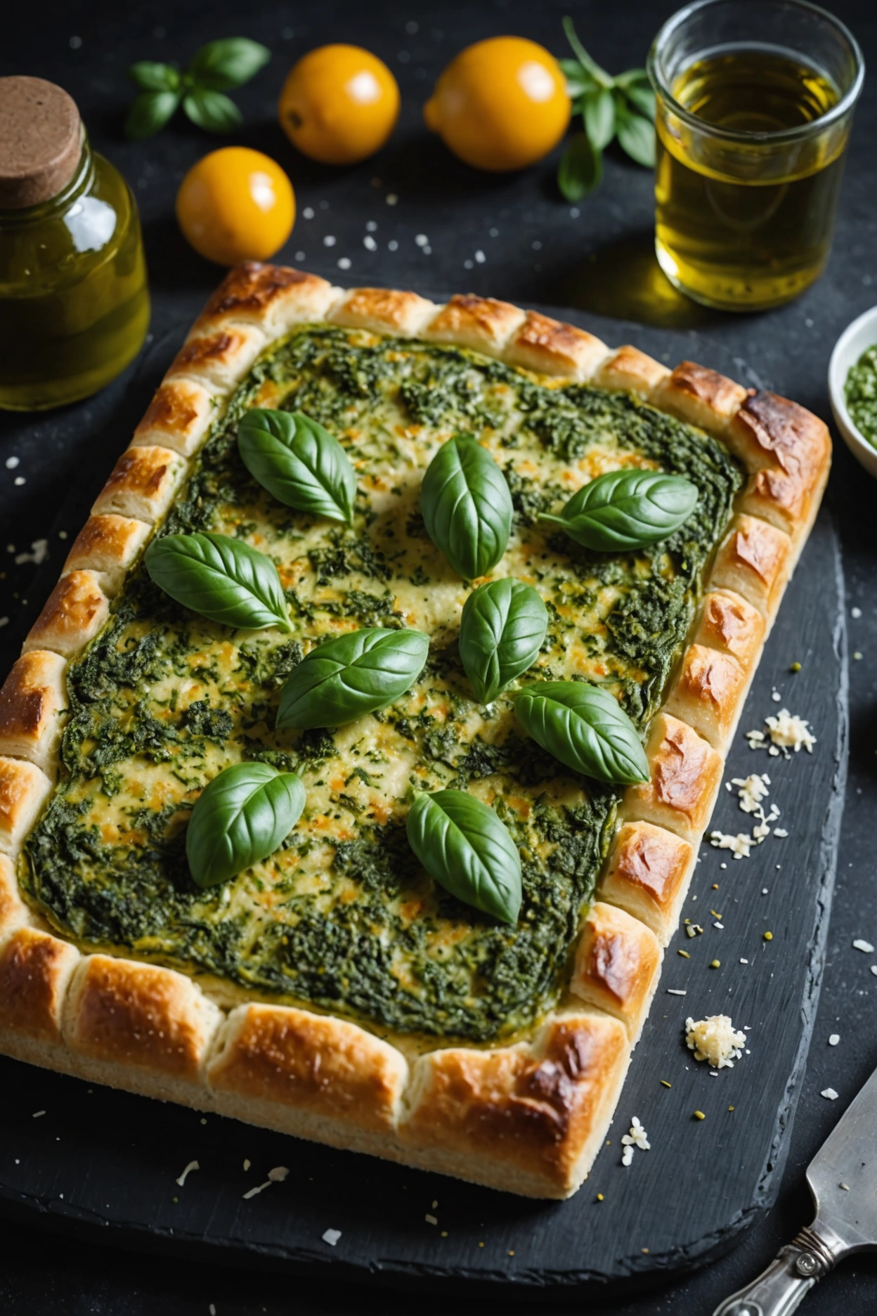 9. Pesto and Parmesan Sourdough Focaccia