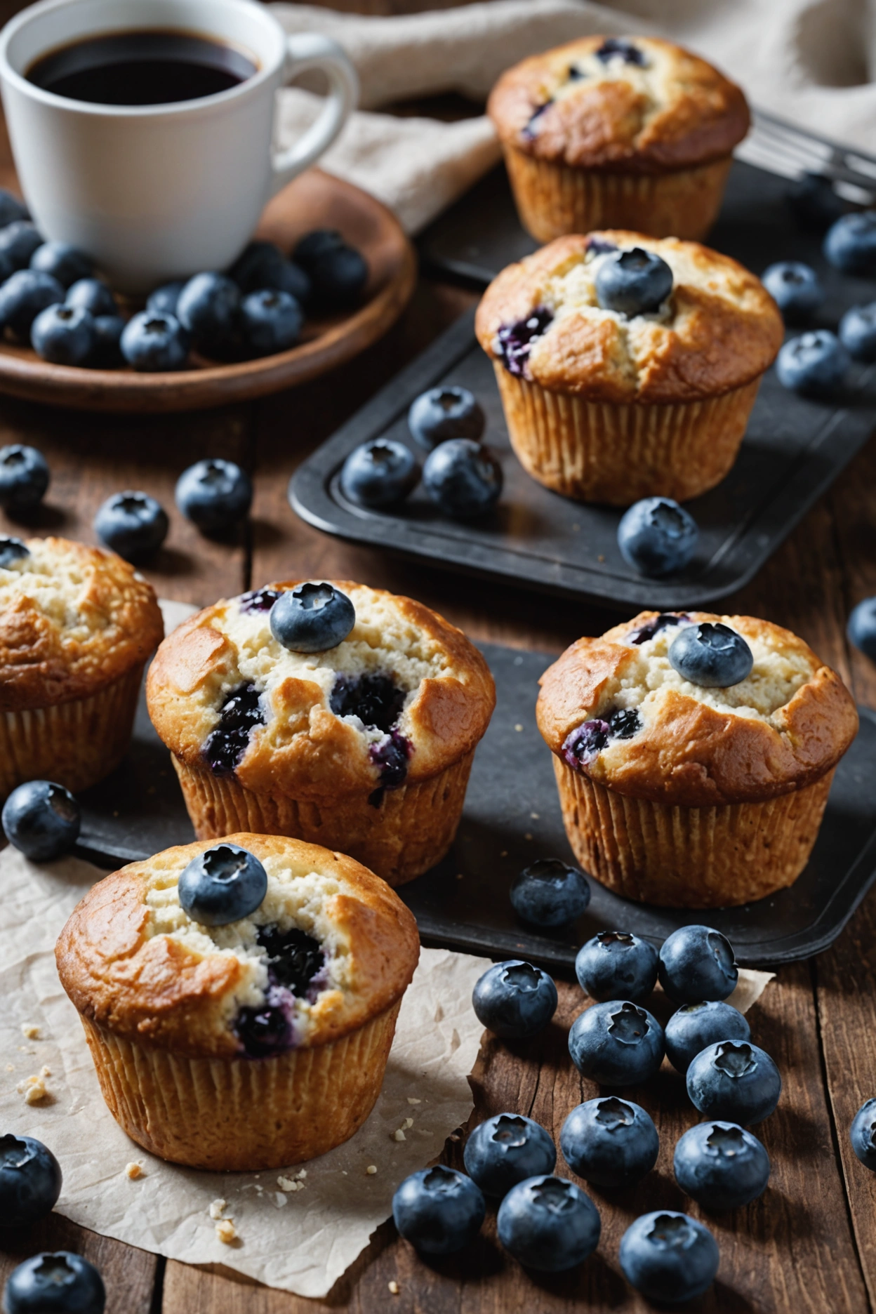 1. Blueberry Cottage Cheese Muffin