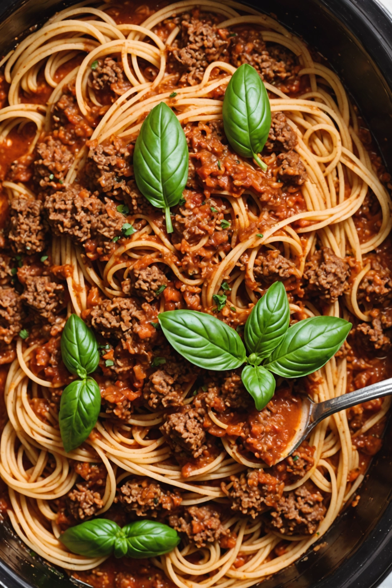 1. Crockpot Spaghetti Bolognese