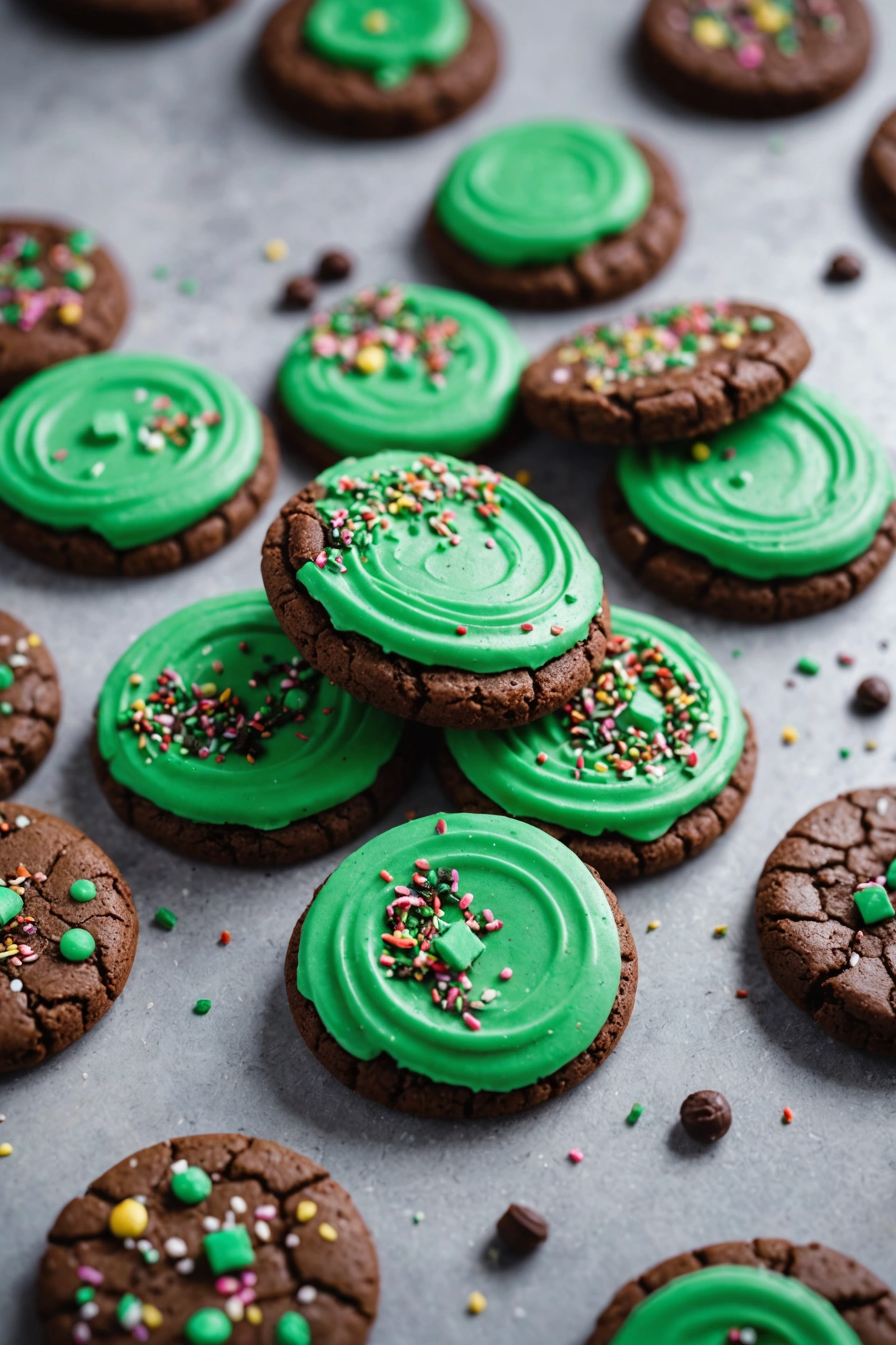 10. Andes Mint Sprinkle Cookies