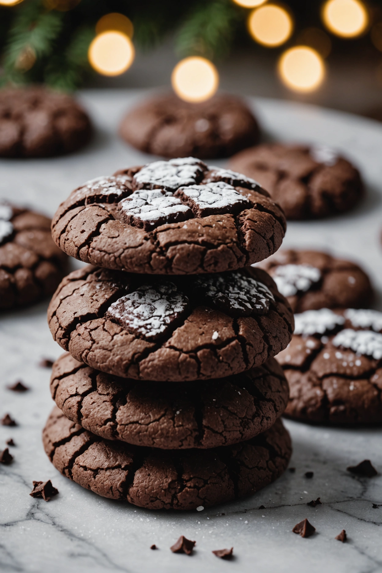 10. Chocolate Crinkle Cookies