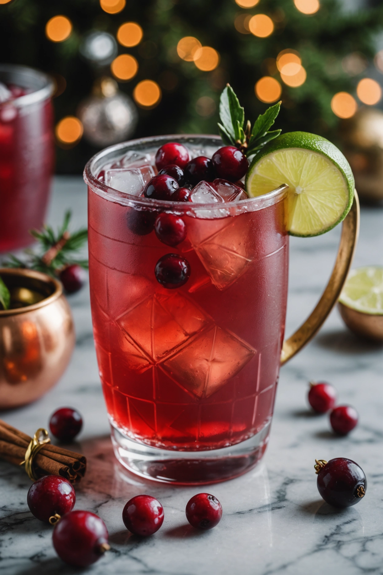 10. Christmas Cranberry Moscow Mule