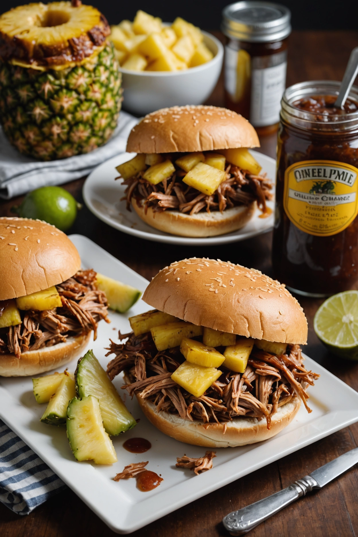 10. Pineapple BBQ Pulled Pork Sandwiches