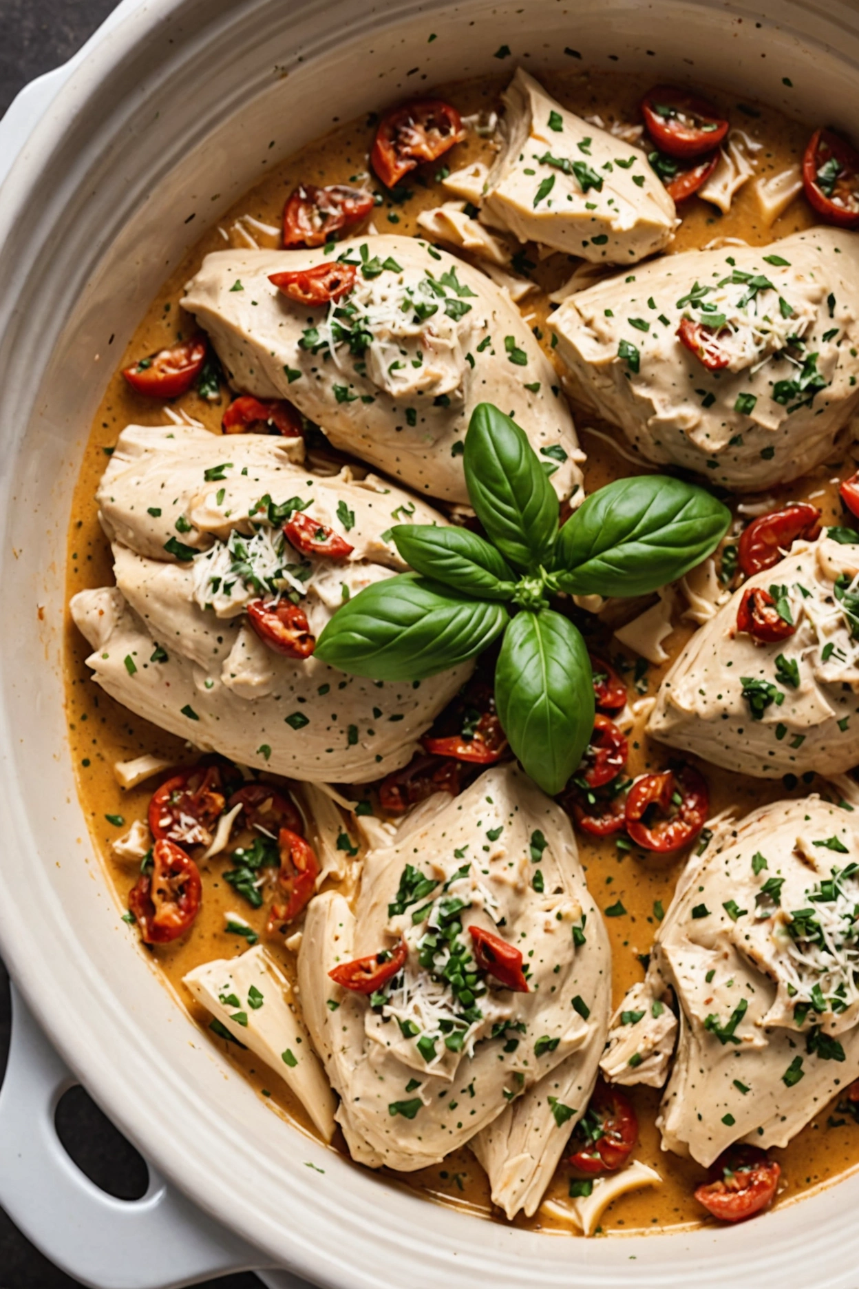 11. Slow Cooker Creamy Tuscan Chicken