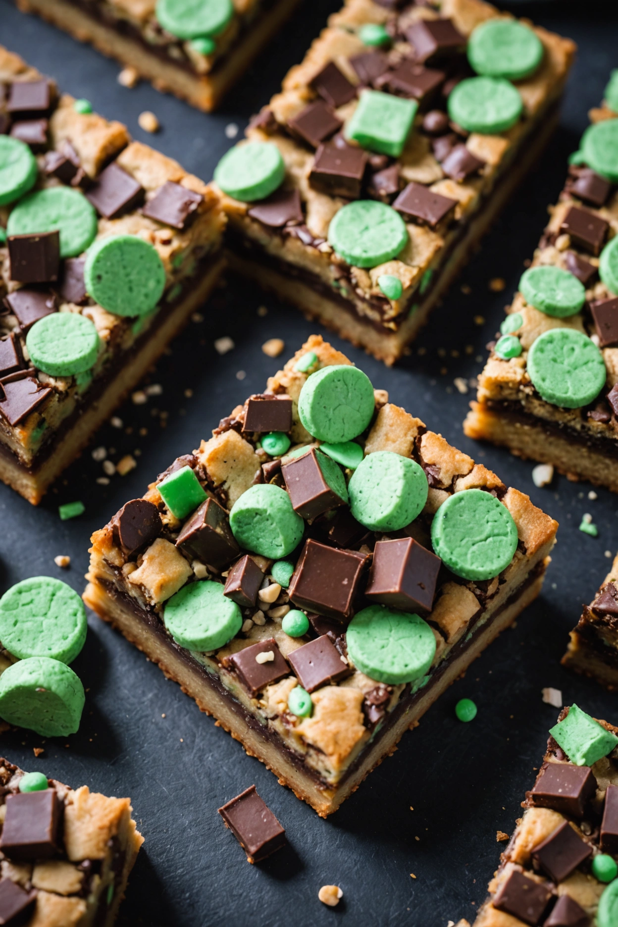 12. Andes Mint Chocolate Chip Cookie Bars