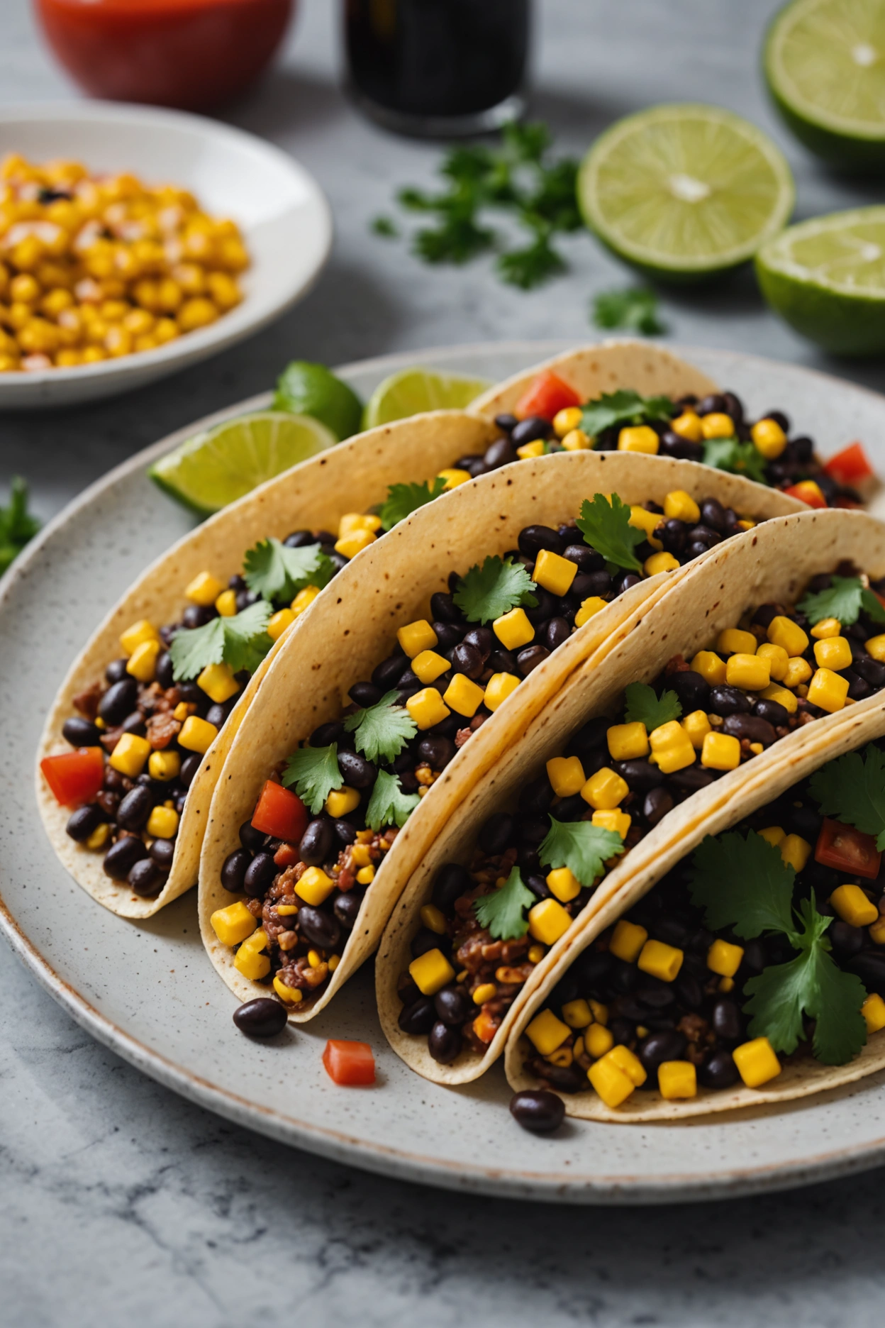 12. Black Bean and Corn Tacos