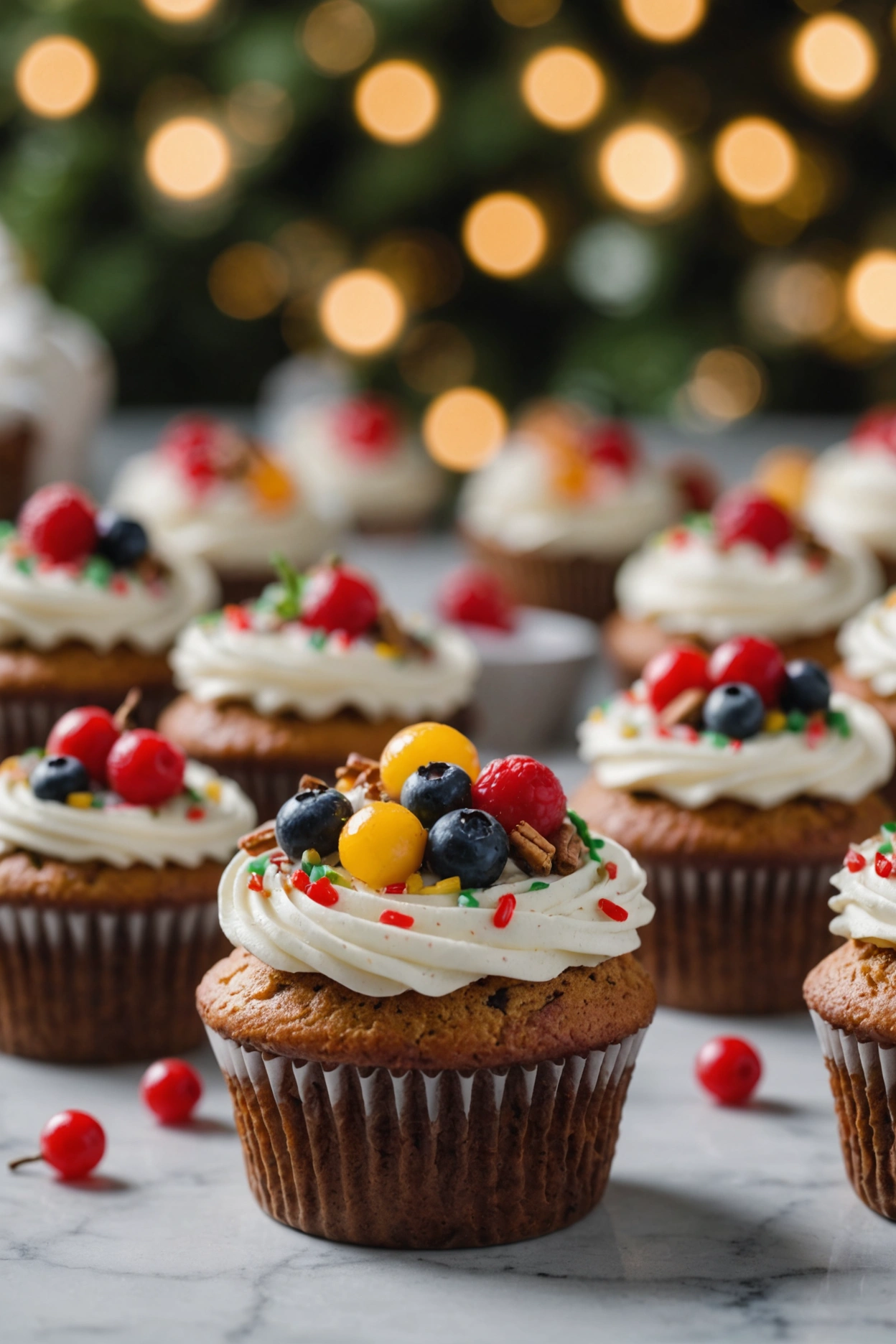 12. Fruitcake Cupcakes