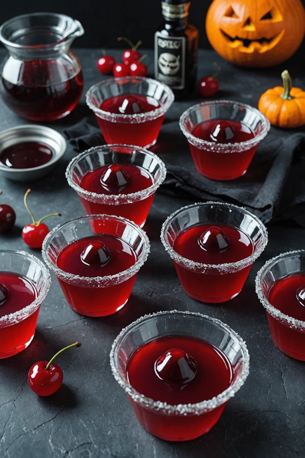 12. Keto Vampire Blood Jello Shots