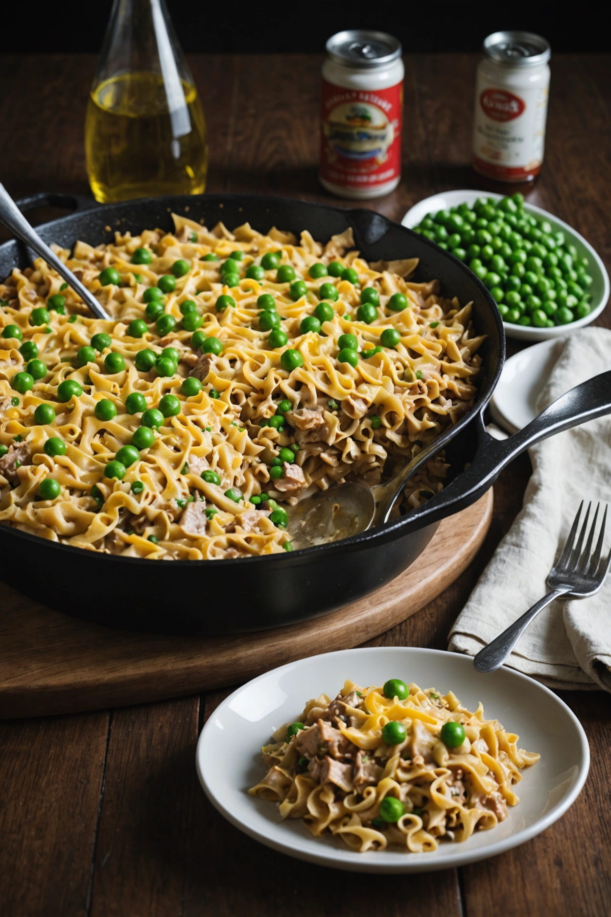 12. Tuna Noodle Skillet Casserole