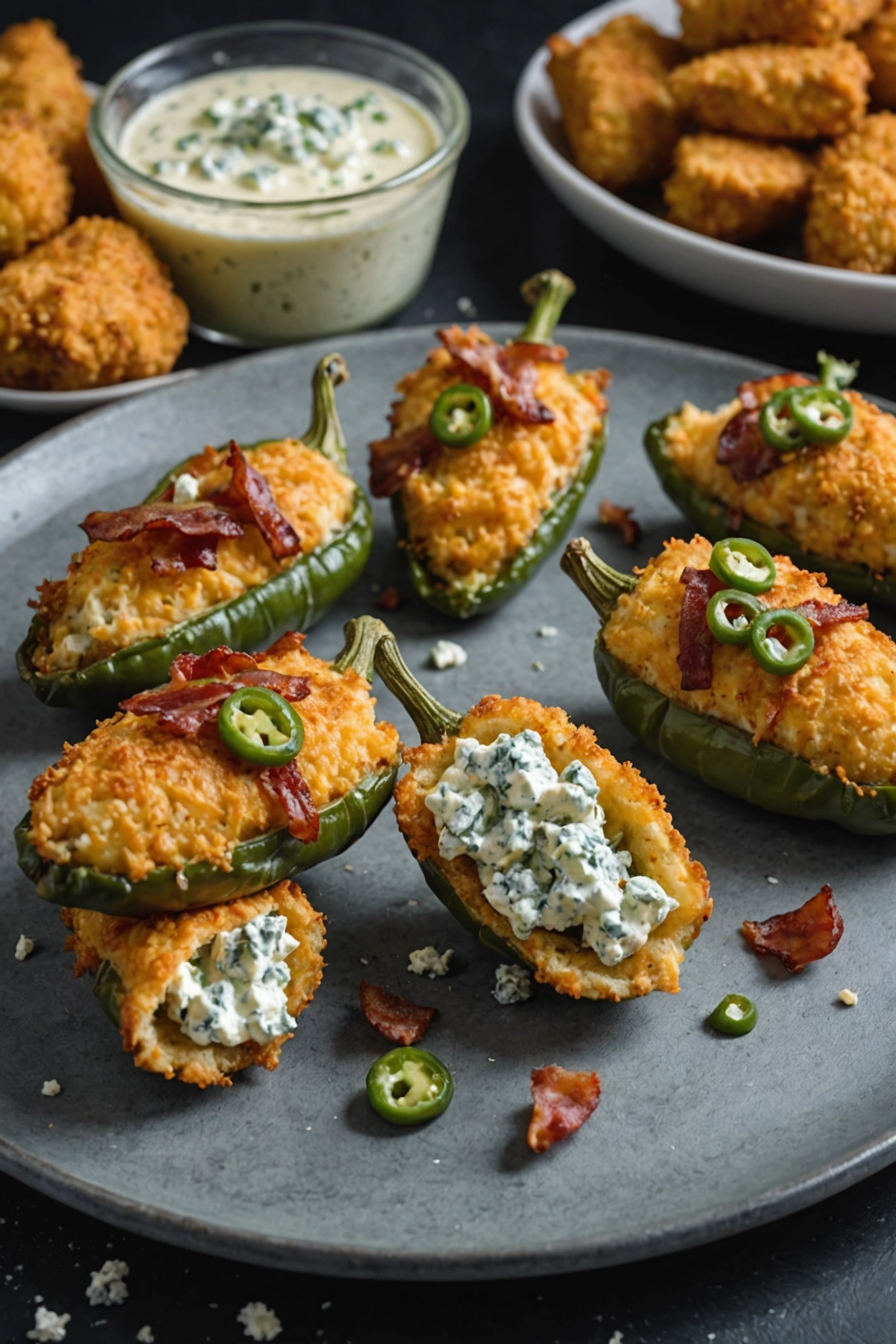 14. Blue Cheese Keto Jalapeno Poppers