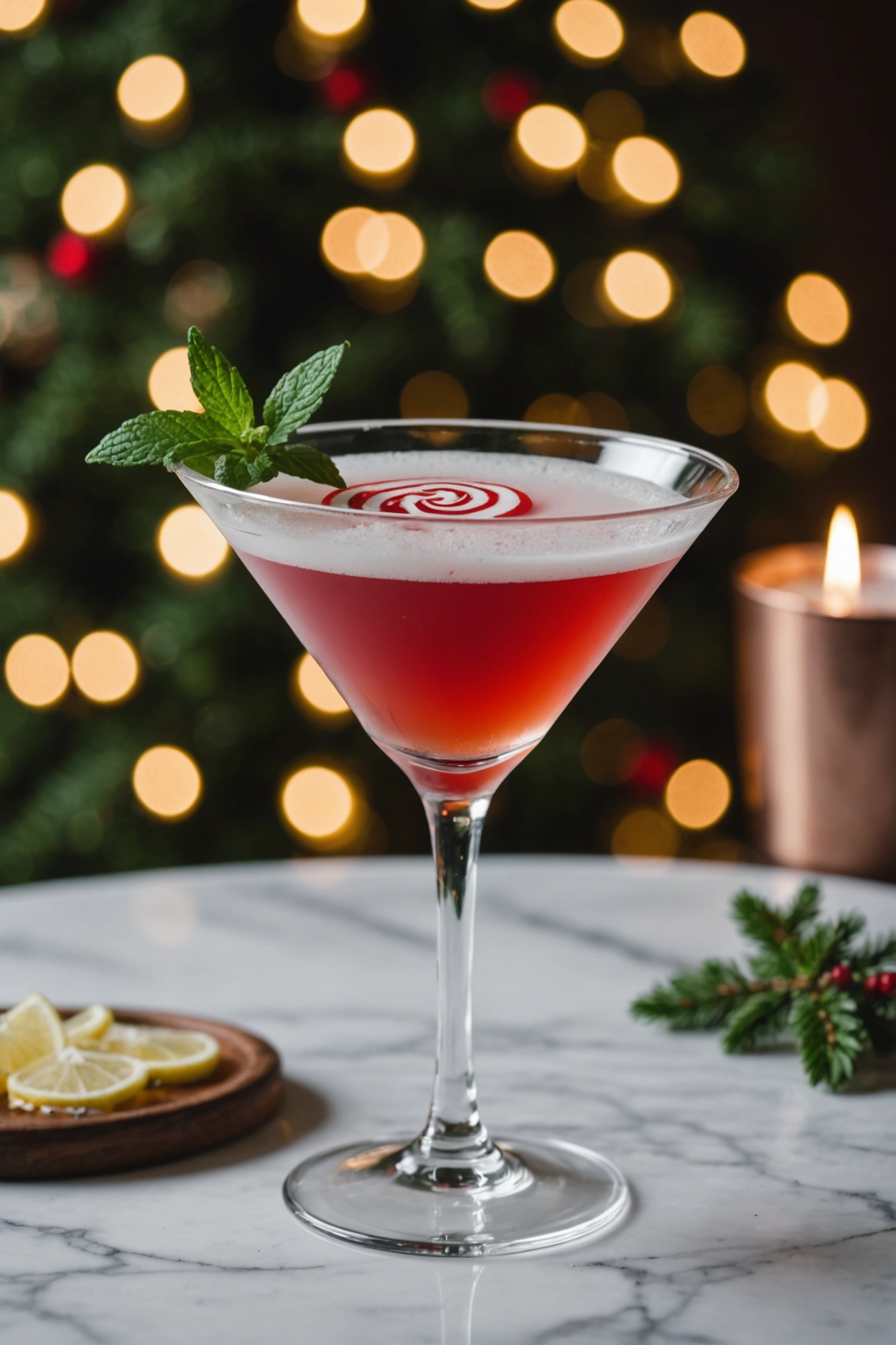 14. Peppermint Whiskey Martini