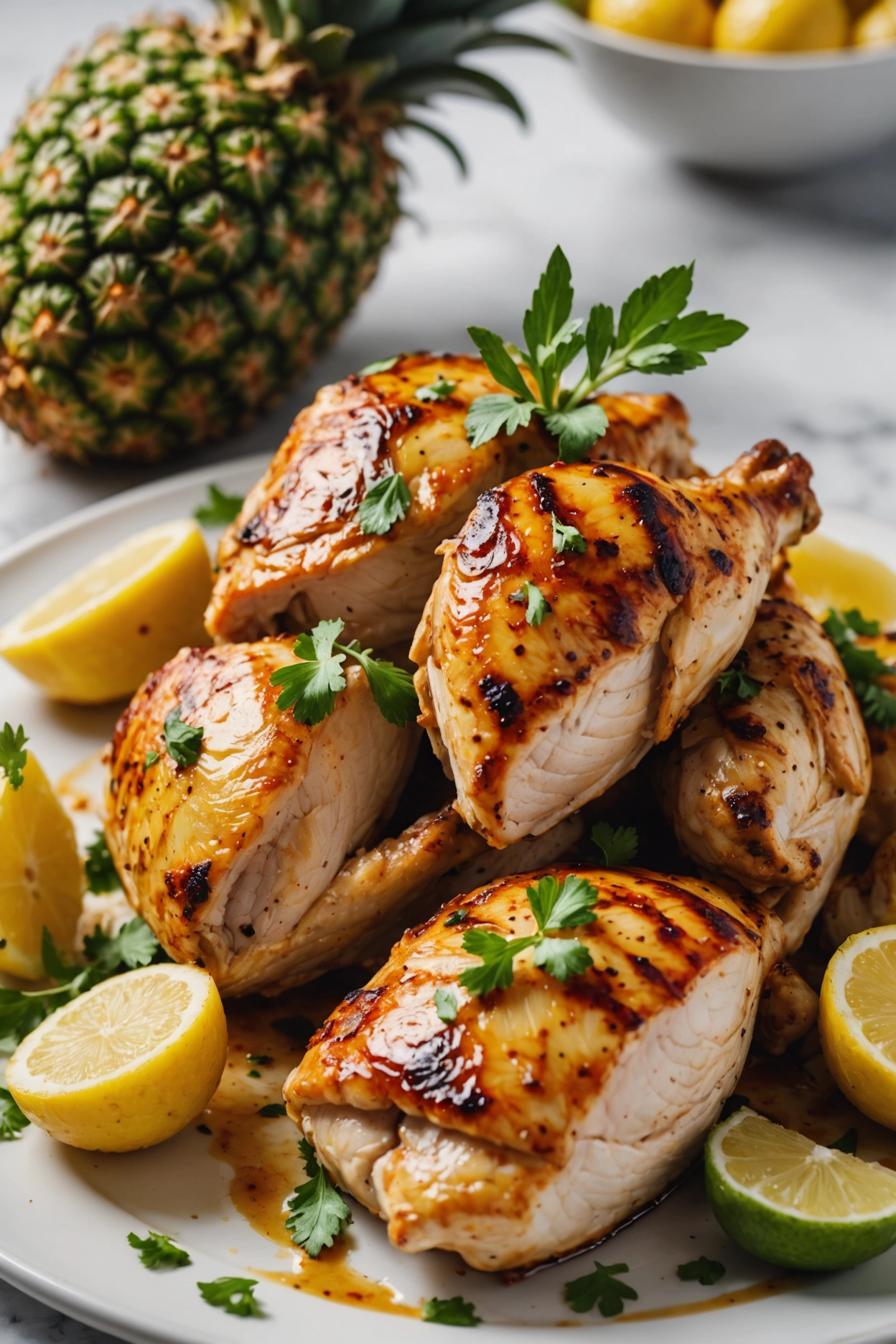 14. Pineapple Coconut Marinated Chicken