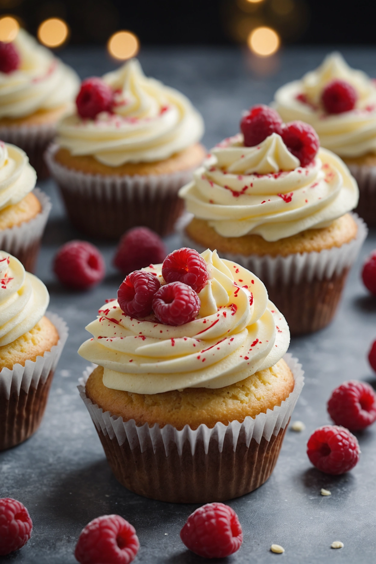 15. White Chocolate Raspberry Cupcakes