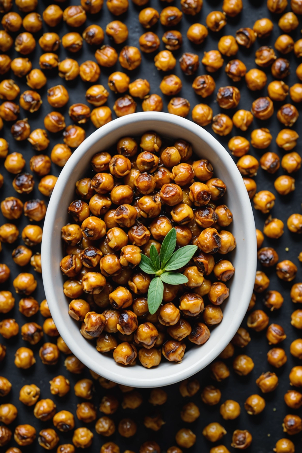 16. Balsamic Vinegar Roasted Chickpeas