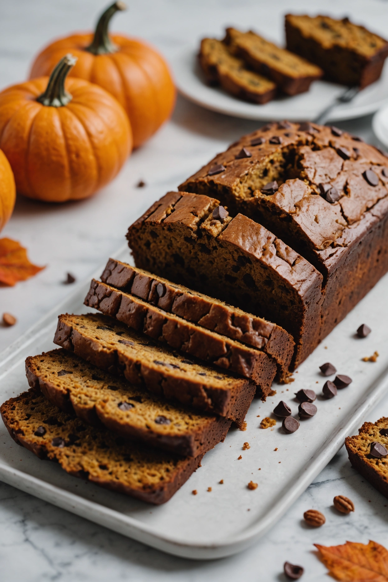 2. Chocolate Chip Pumpkin Bread