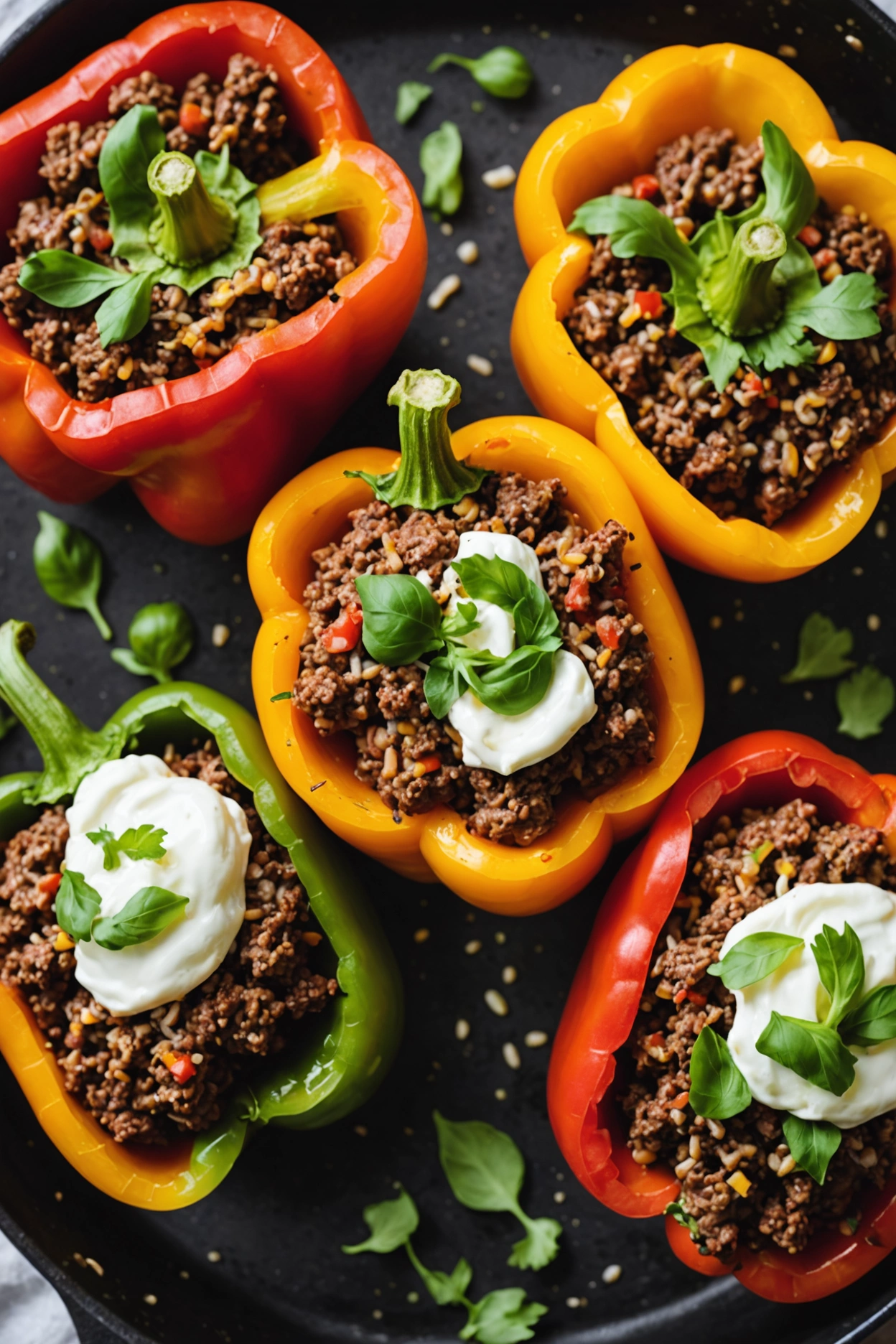 2. Ground Beef Stuffed Bell Peppers