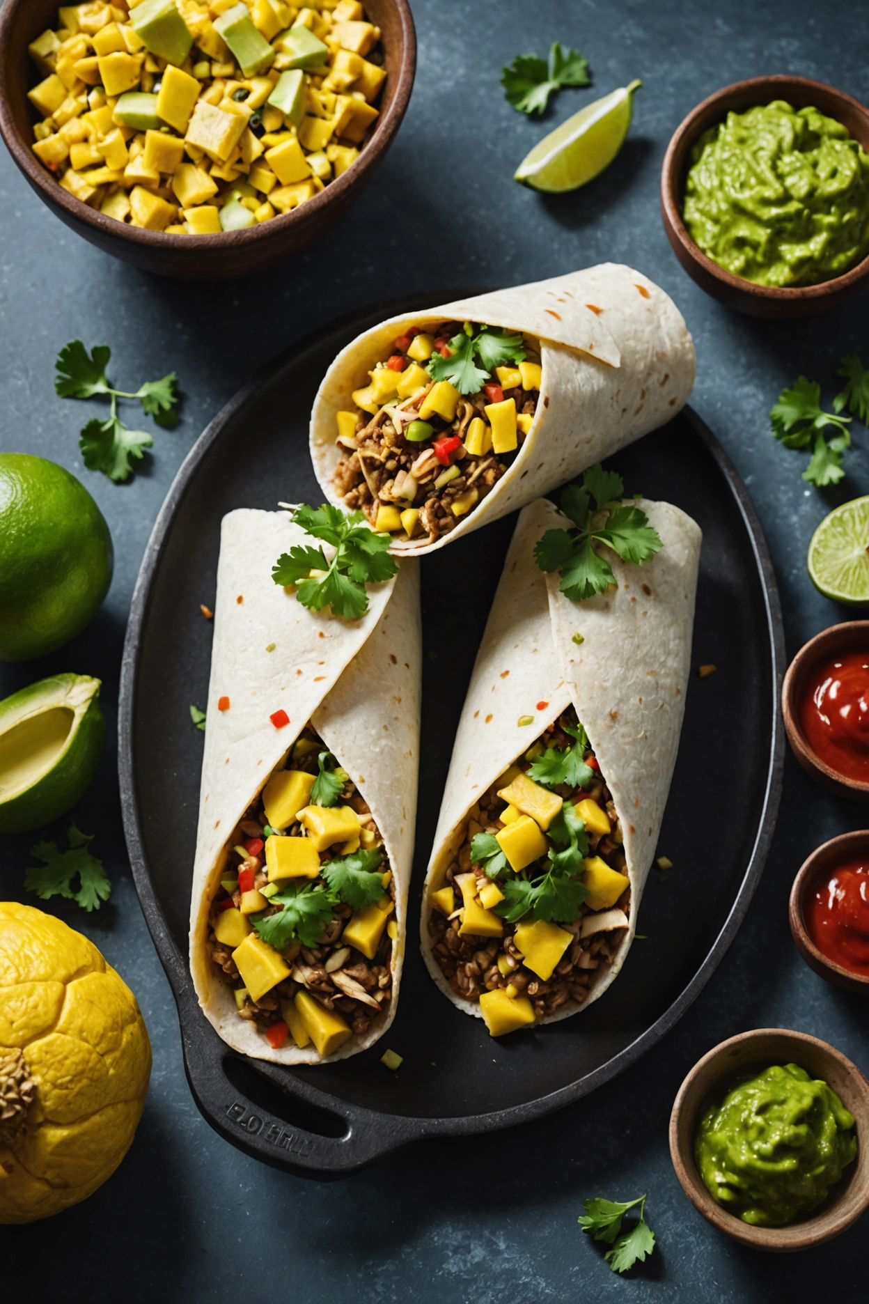 2. Jackfruit Burritos