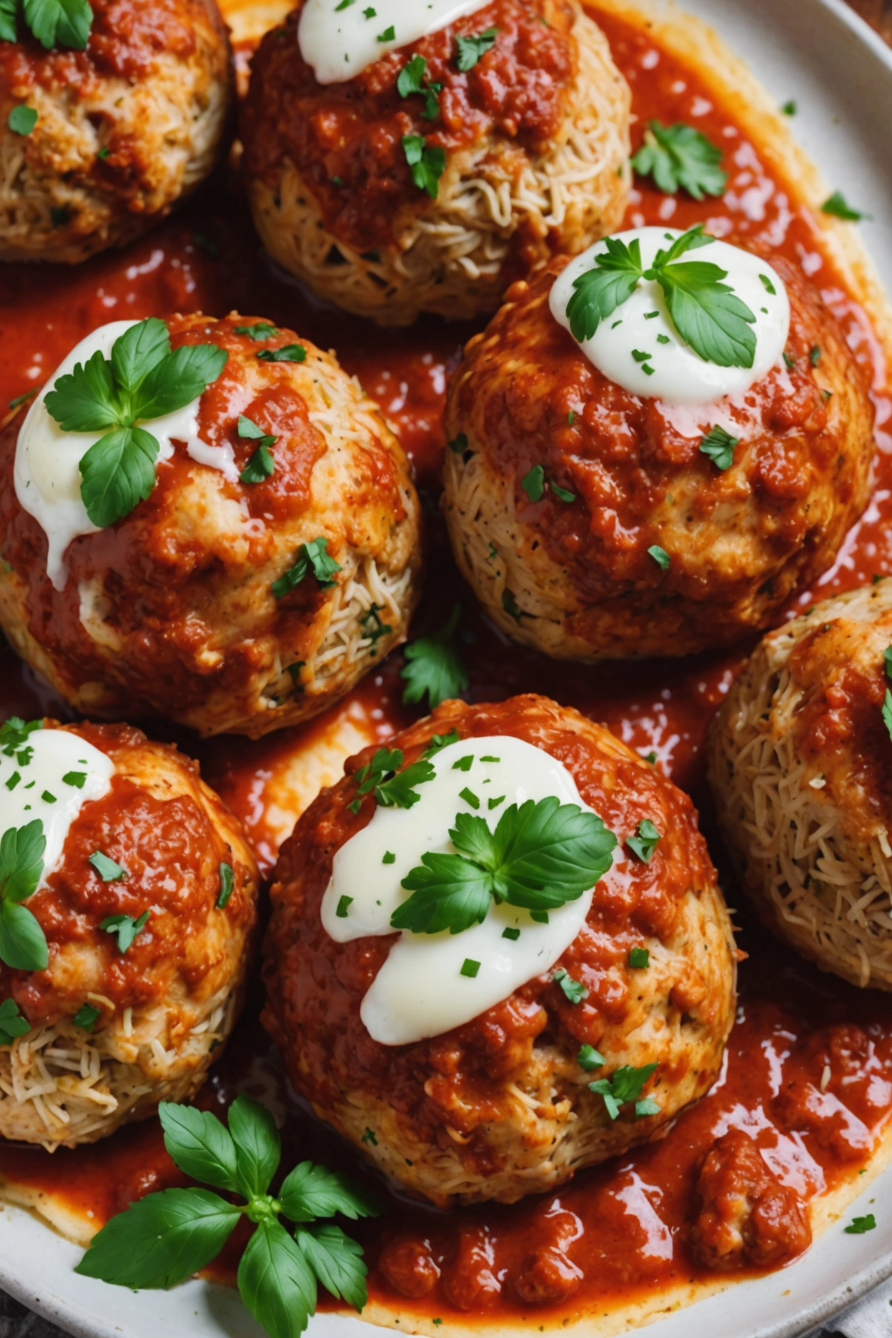 2. Keto Chicken Parmesan Meatballs