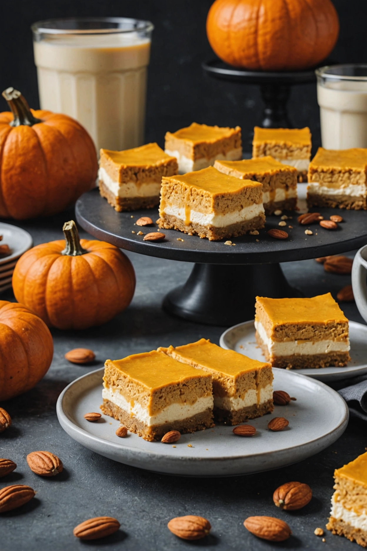 2. Low-Carb Pumpkin Cheesecake Bars