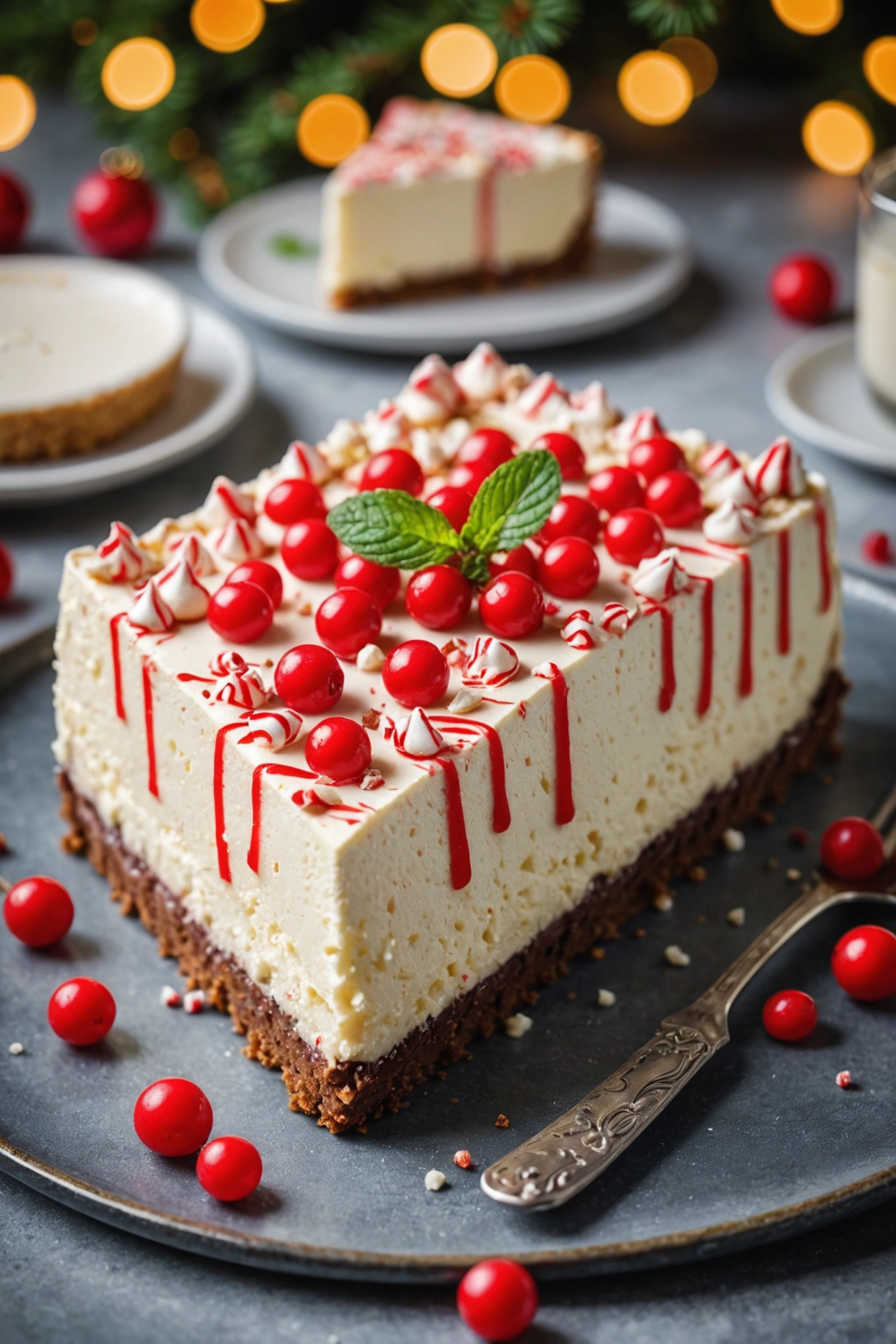 2. Peppermint Bark Cheesecake