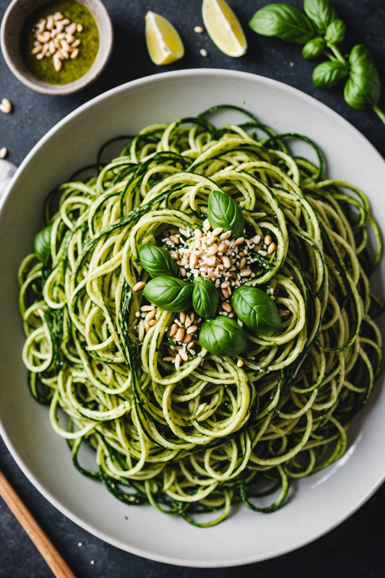 2. Zucchini Noodles with Pesto