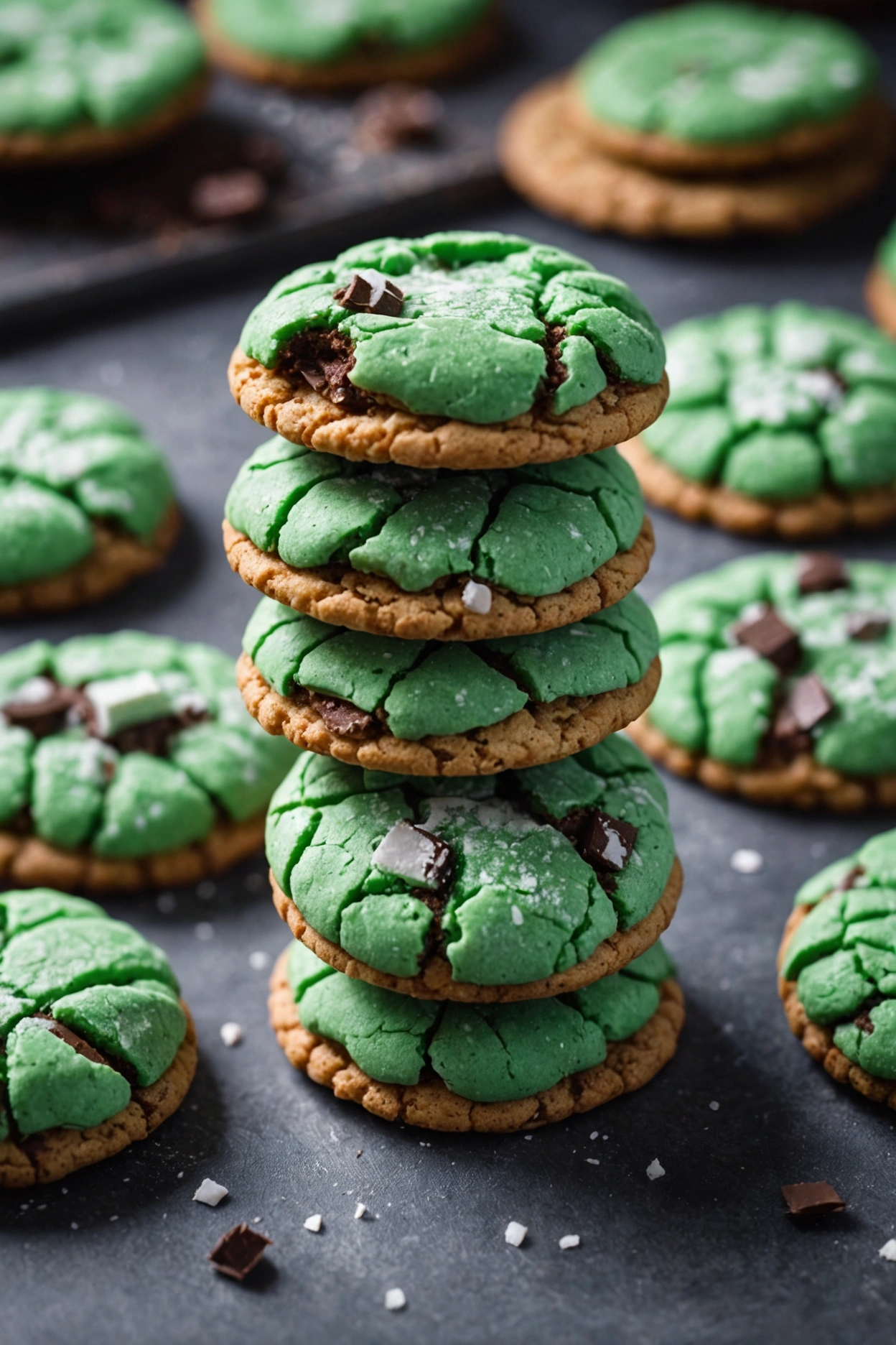 3. Andes Mint Crinkle Cookies