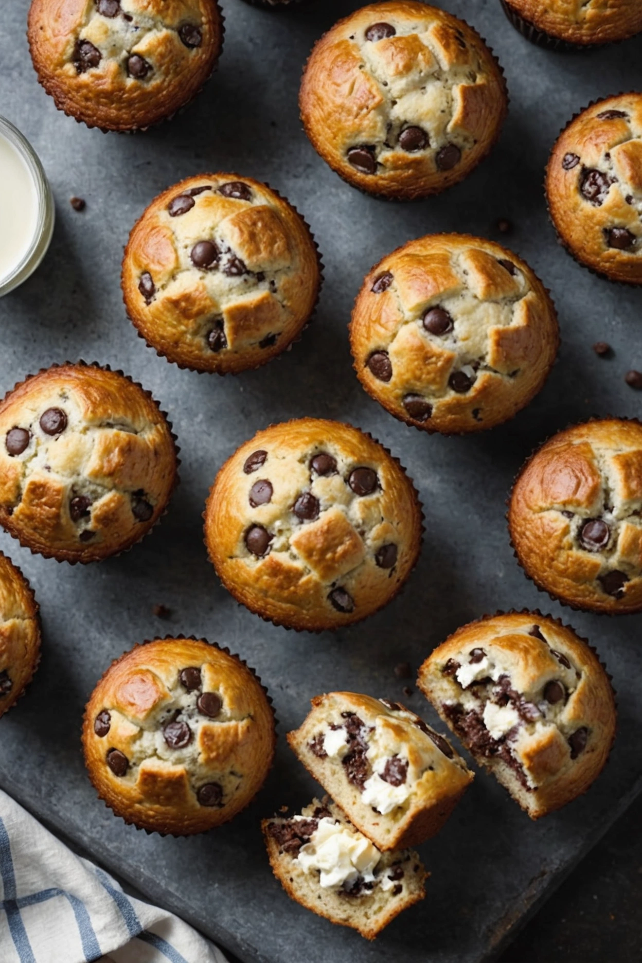 3. Chocolate Chip Cottage Cheese Muffin