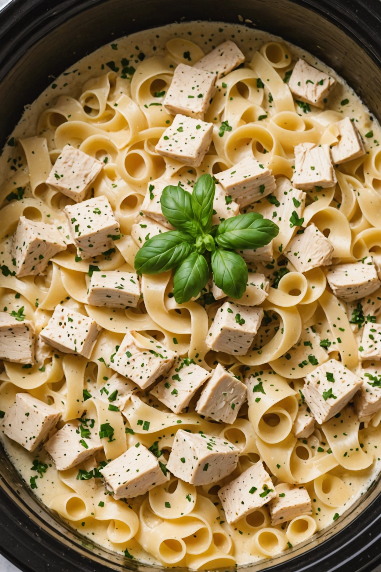 3. Crockpot Chicken Alfredo