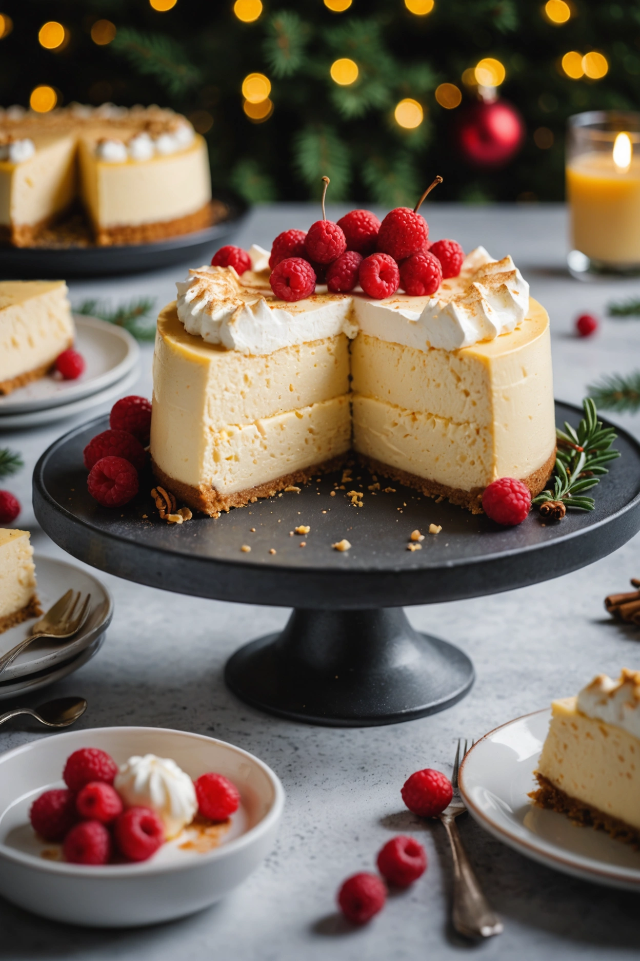 3. Eggnog Cheesecake