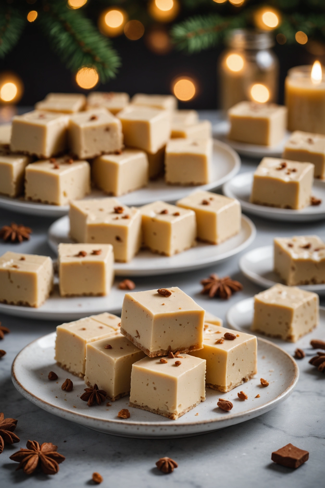 3. Eggnog Fudge