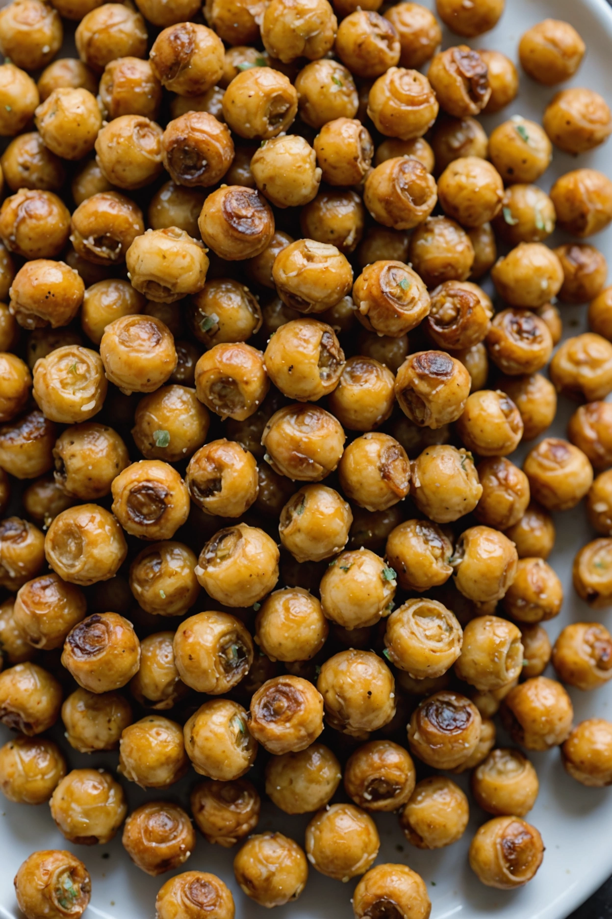 3. Garlic Parmesan Roasted Chickpeas