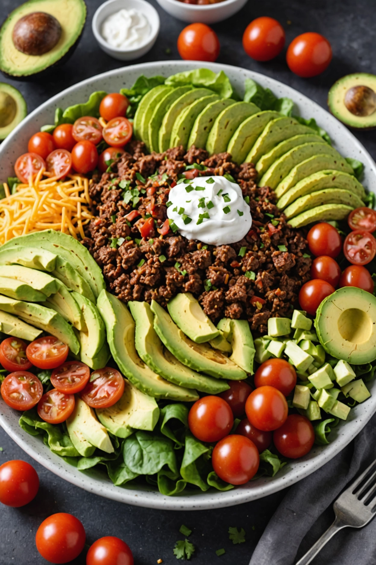 3. Keto Beef Taco Salad