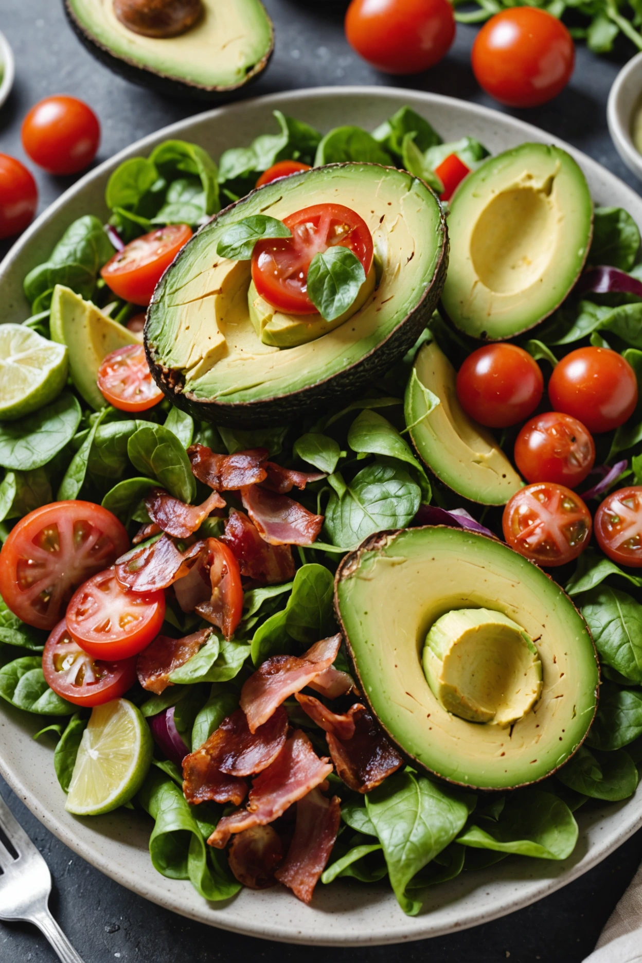 4. Avocado and Bacon Salad