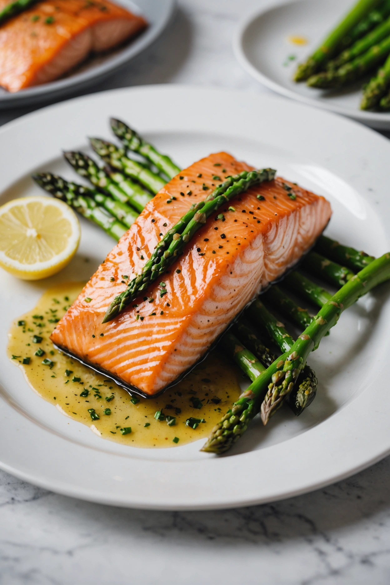 4. Baked Salmon with Asparagus