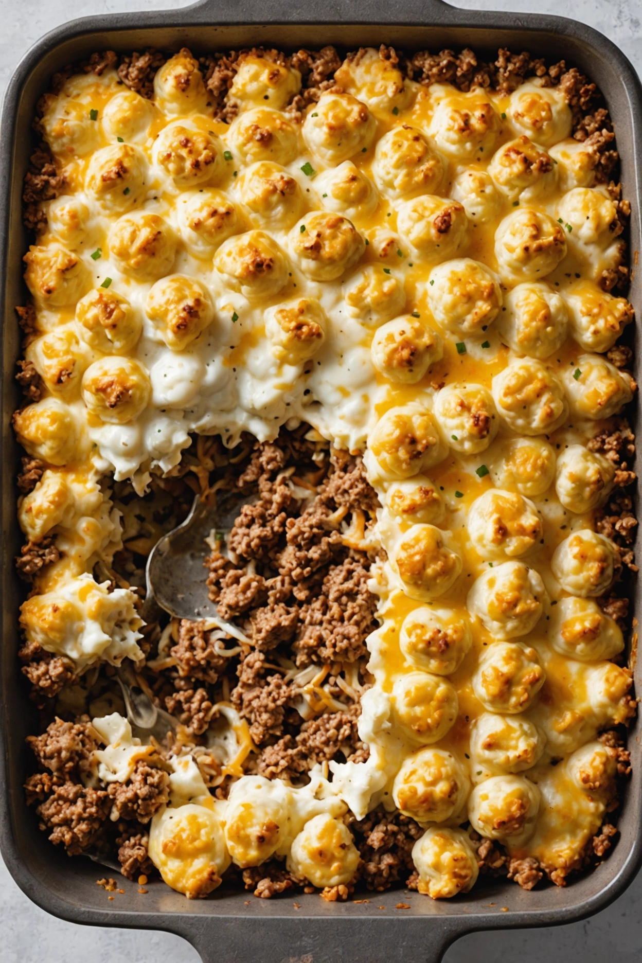 4. Cheesy Beef and Cauliflower Casserole