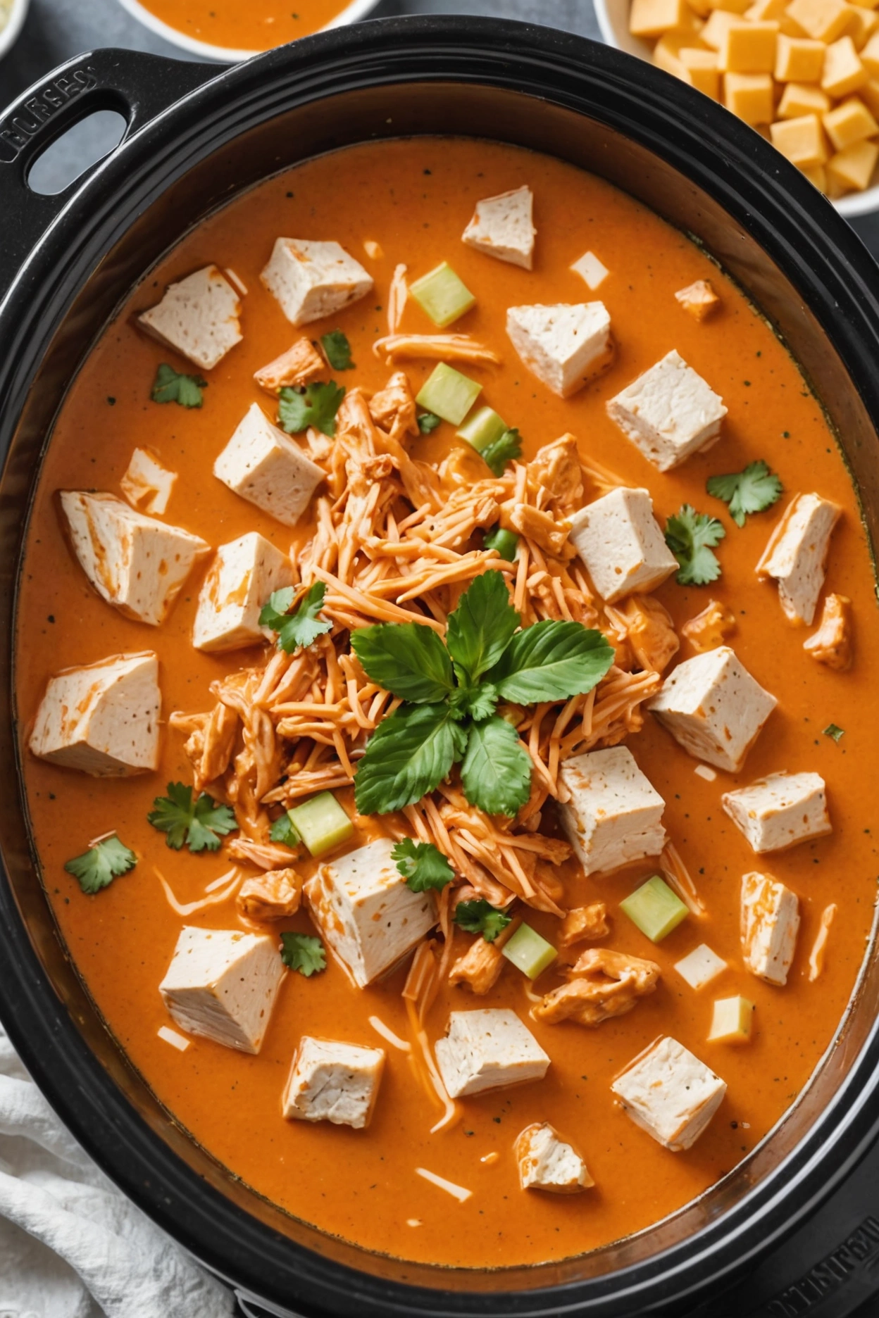 4. Crockpot Buffalo Chicken Soup