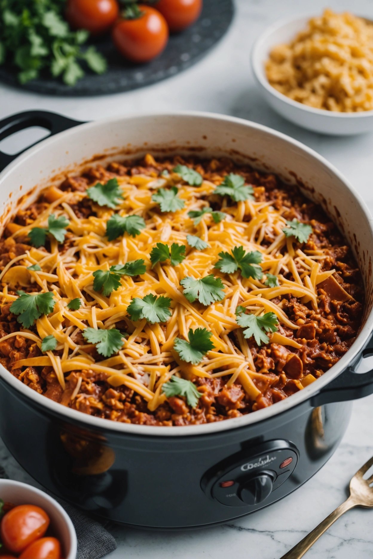 4. Crockpot Enchilada Casserole