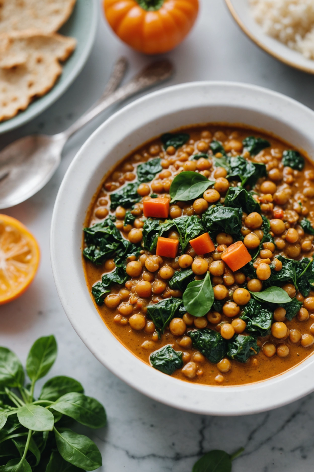 4. Lentil and Spinach Curry