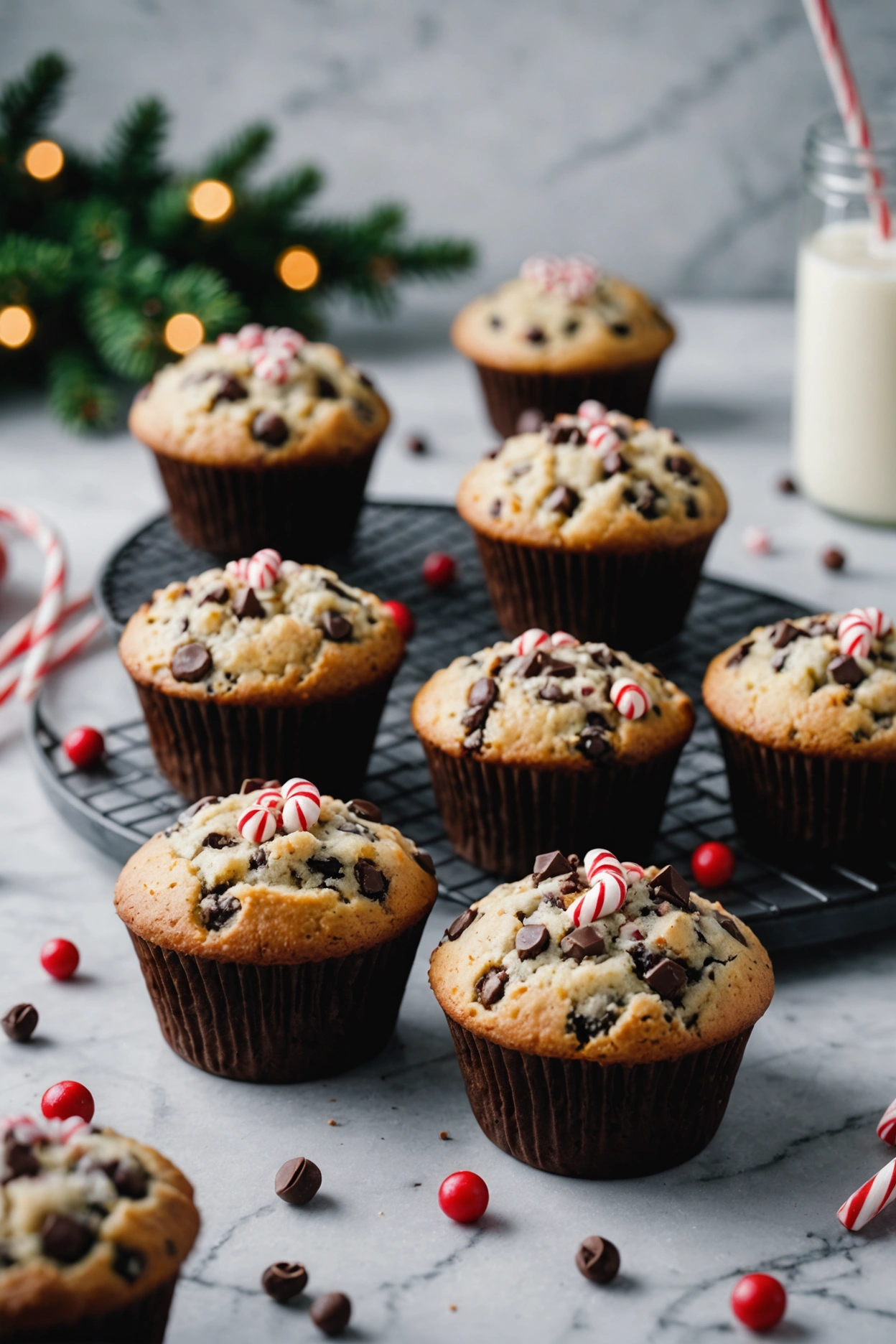 4. Peppermint Chocolate Chip Muffins