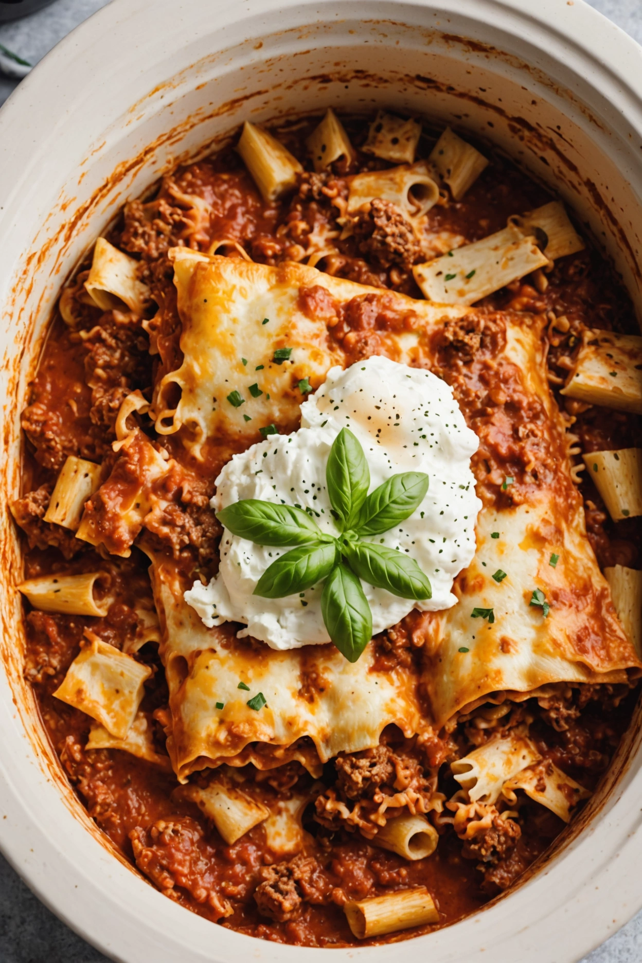 4. Slow Cooker Lasagna