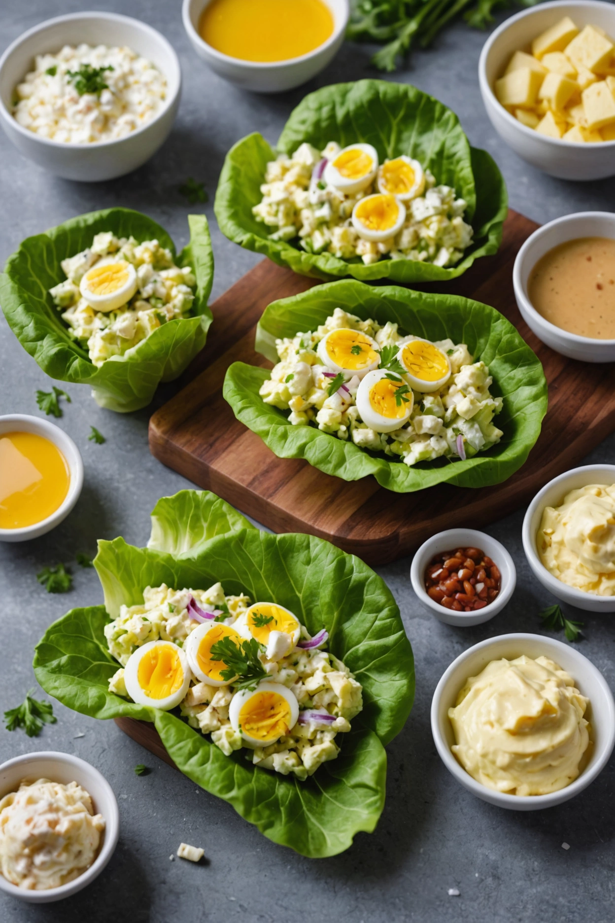 5. Egg Salad Lettuce Wraps